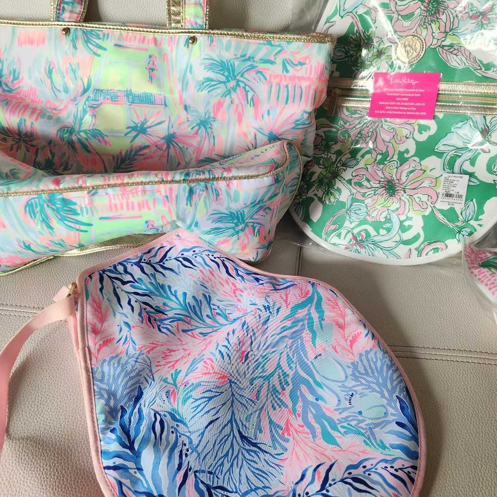 Lilly Pulitzer Tennis Lovers SET of 3 Tennis Rack… - image 6