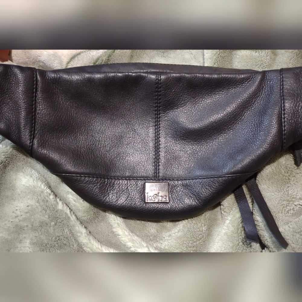 Kooba leather fanny Pack Cross Over Bag - image 4