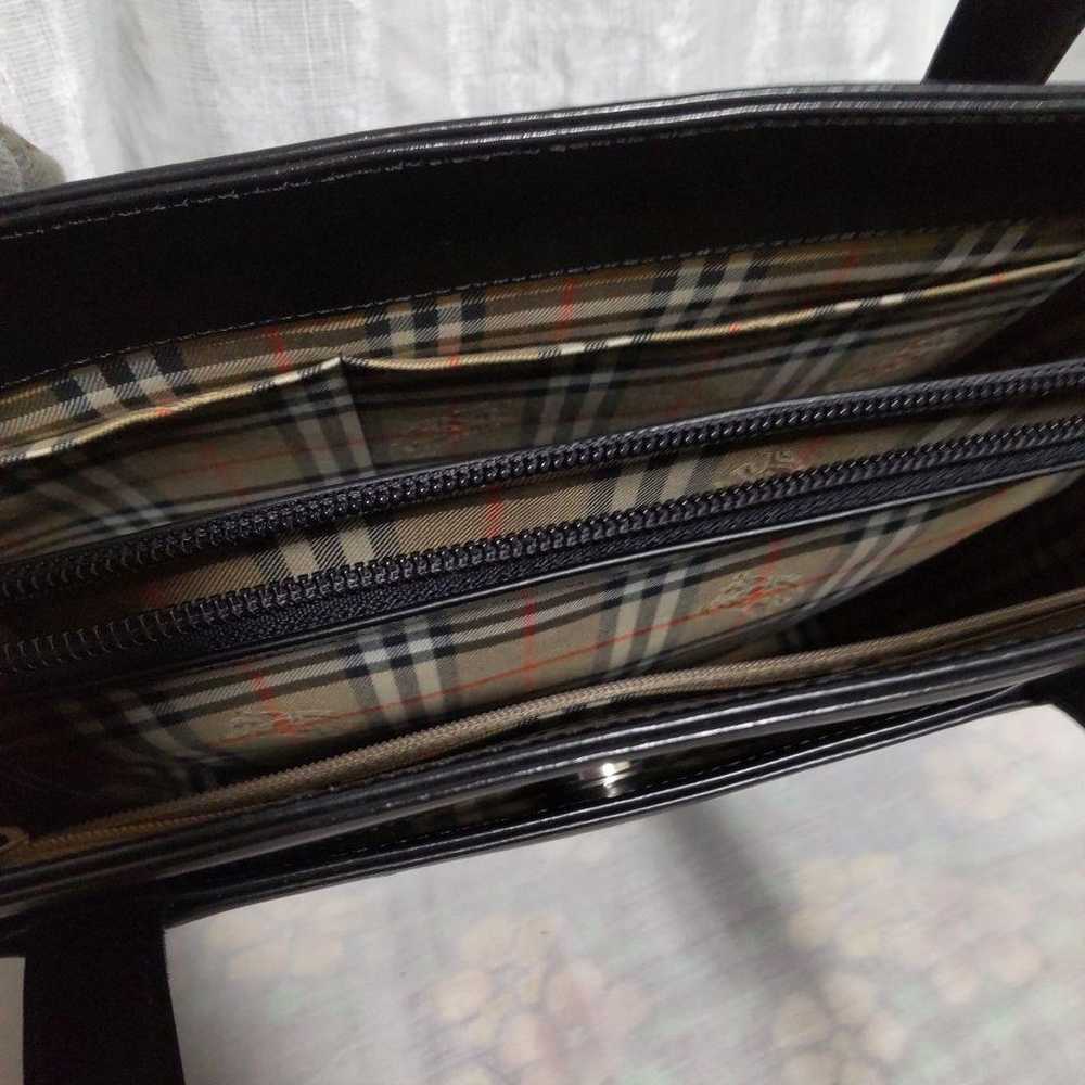 BURBERRY Handbag Black Check Pattern - image 6