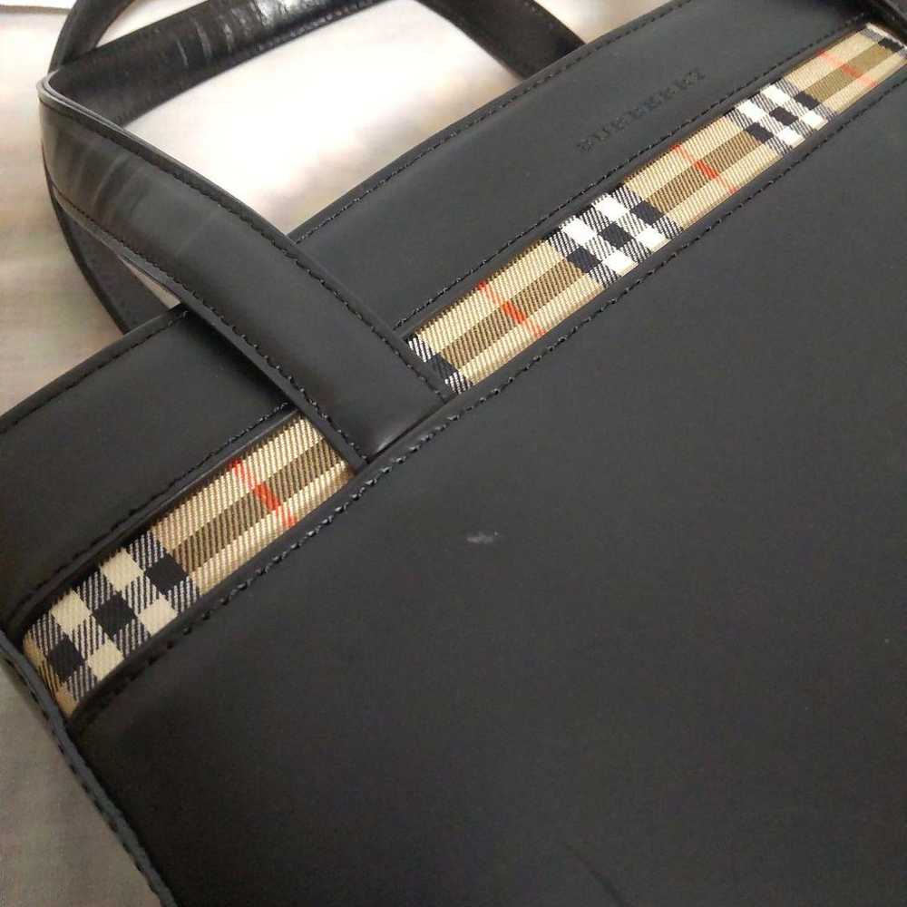 BURBERRY Handbag Black Check Pattern - image 7