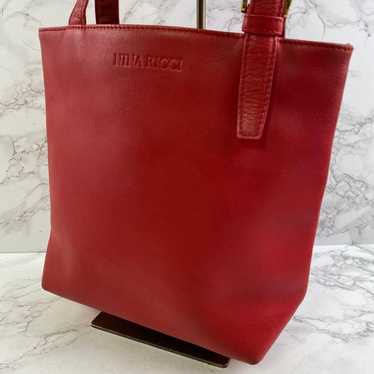 NINA RICCI Genuine Leather Mini Tote Bag Red (Red)