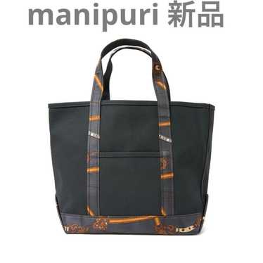 Brand new manipuri canvas tote bag in black. - image 1