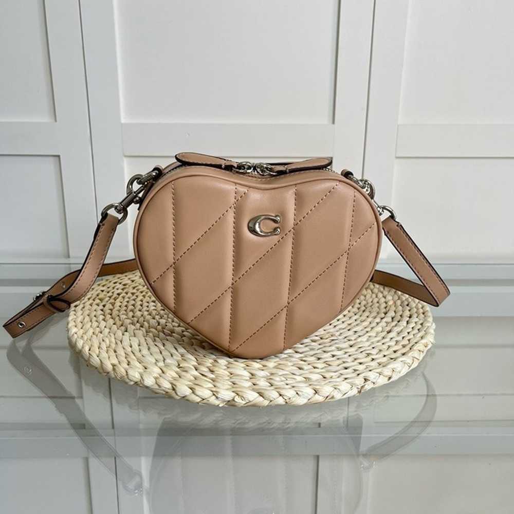 Coach Heart Crossbody with Quilting - image 1