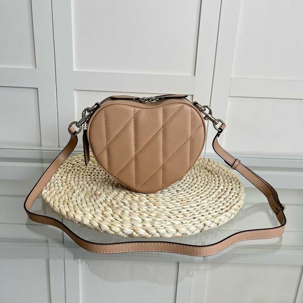 Coach Heart Crossbody with Quilting - image 3