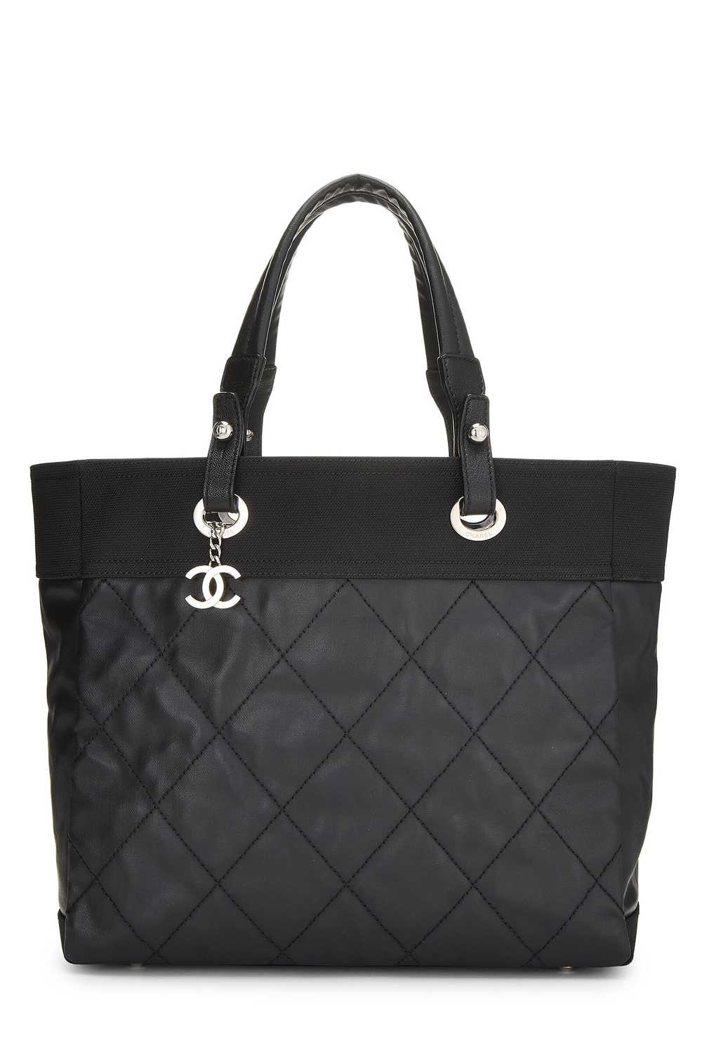 Black Quilted Paris Biarritz Tote Send in SMS Sen… - image 1