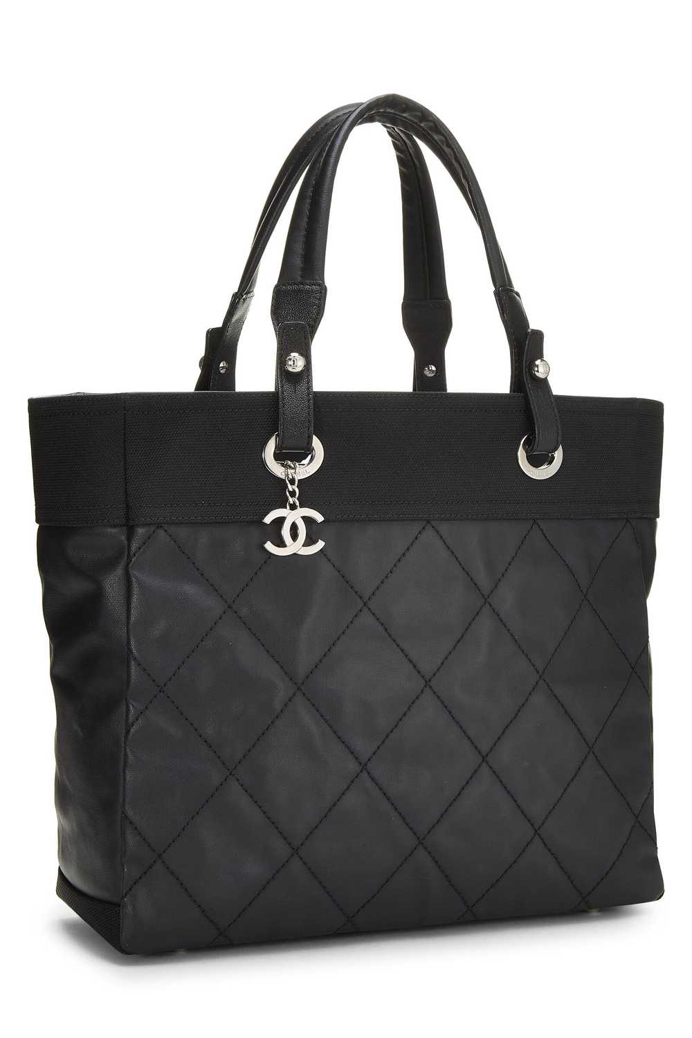 Black Quilted Paris Biarritz Tote Send in SMS Sen… - image 2