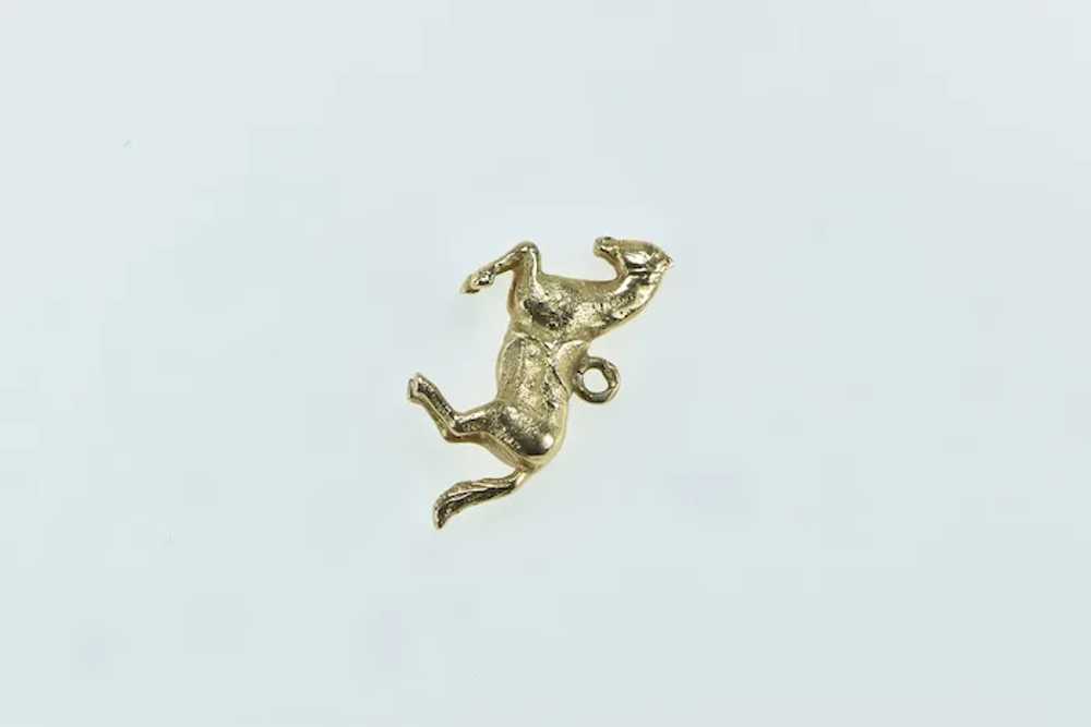 14K 3D Horse Reared Up Racing Animal Charm/Pendan… - image 2