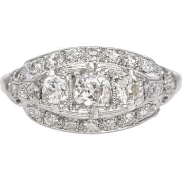 Art Deco Platinum .70tcw Diamond Ring