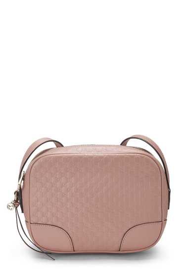 Pink Microguccissima Leather Bree Crossbody Send i