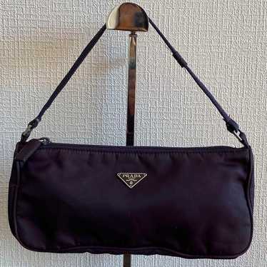 PRADA Tessuto Triangle Logo Pouch One-Shoulder Bag