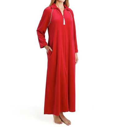 Amanda Rich 607-37 Velour Zip Front Robe