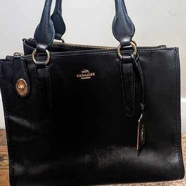 Coach Black Satchel Purse