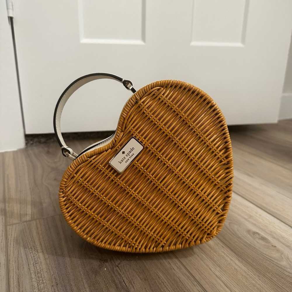 Kate Spade Heart bag WICKER - image 1