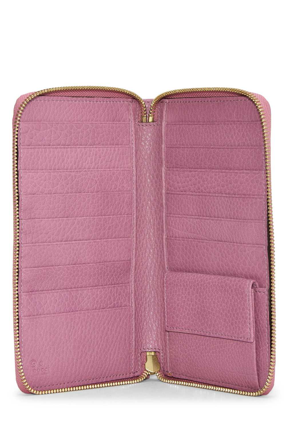 Pink Leather Zip Around Wallet Send in SMS Send i… - image 4