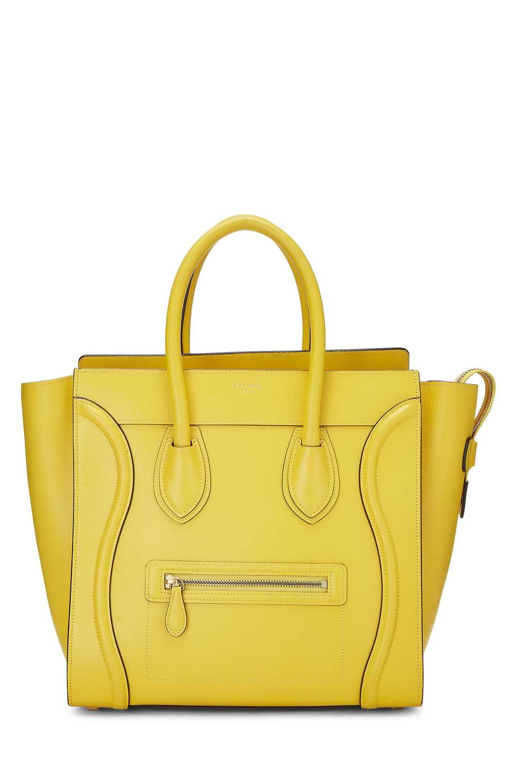 Yellow Smooth Calfskin Luggage Mini Send in SMS S… - image 1