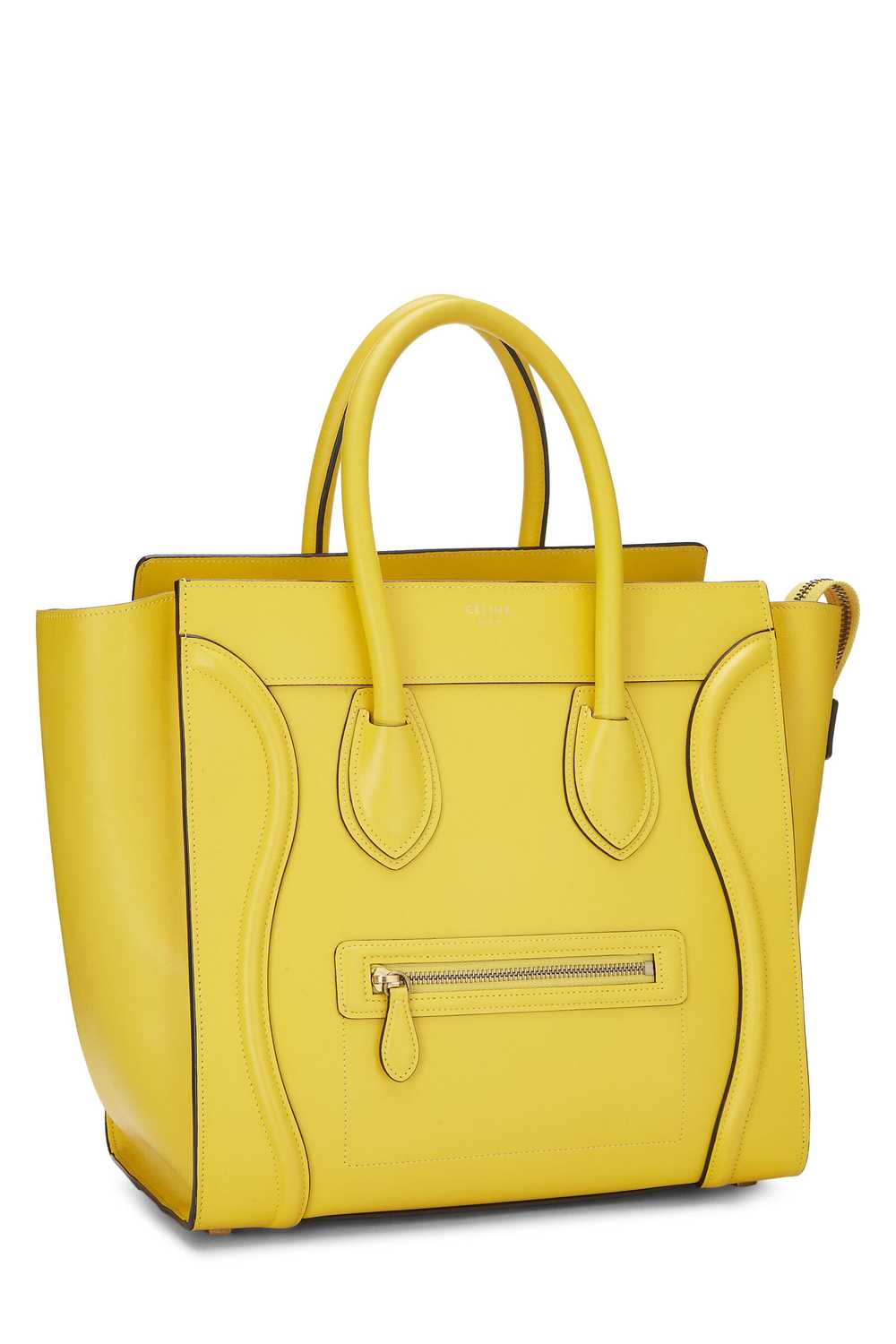 Yellow Smooth Calfskin Luggage Mini Send in SMS S… - image 2