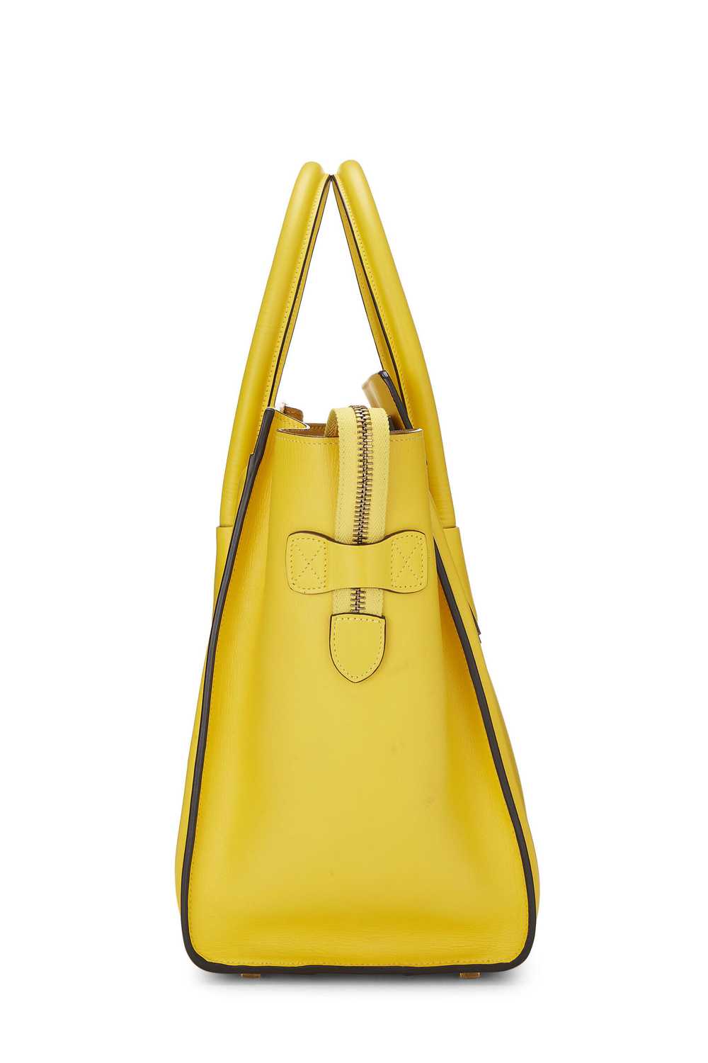 Yellow Smooth Calfskin Luggage Mini Send in SMS S… - image 3