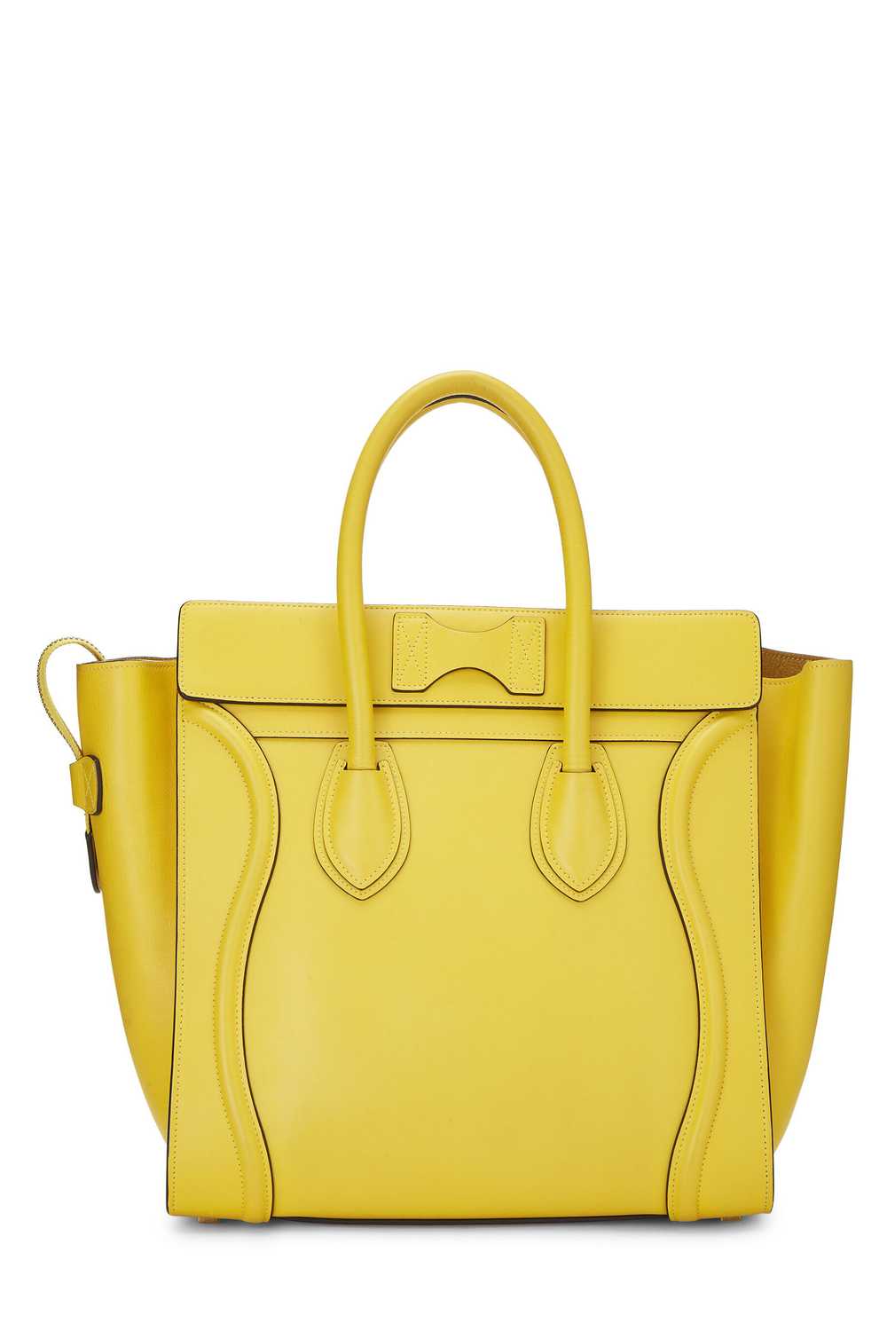 Yellow Smooth Calfskin Luggage Mini Send in SMS S… - image 4