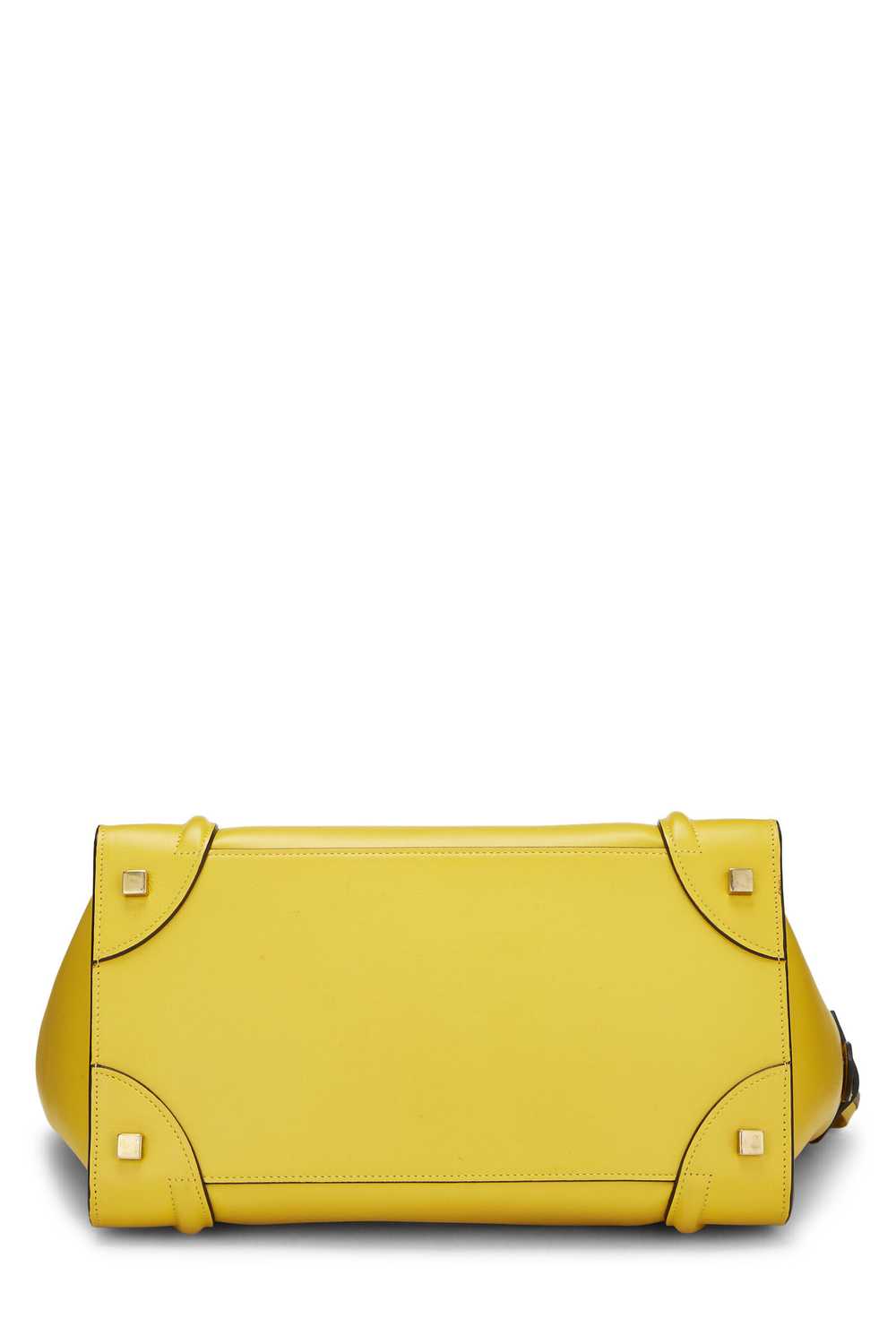 Yellow Smooth Calfskin Luggage Mini Send in SMS S… - image 5