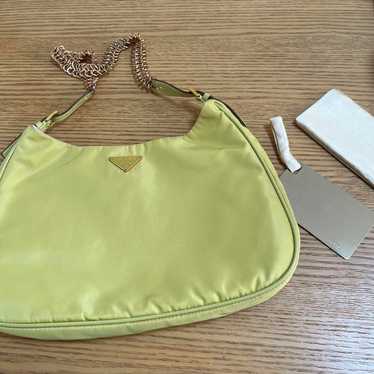 PRADA Shoulder Bag in Lime Green Color