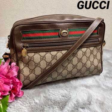 GUCCI Sherry Line Shoulder Bag GG Pattern GG Supre