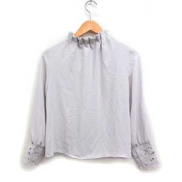 natural beauty basic lace cuff blouse long sleeve… - image 1