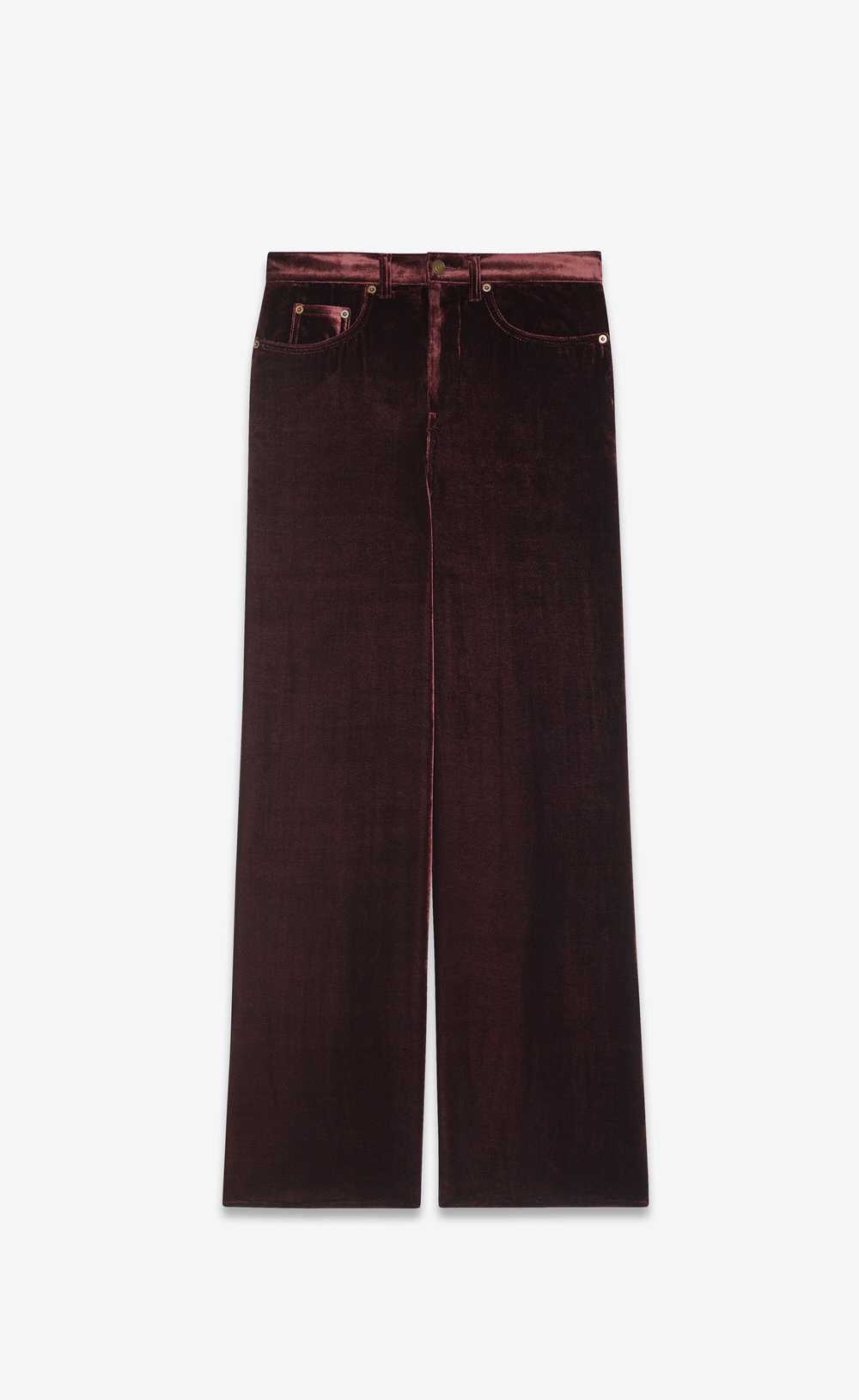 Saint Laurent Paris o1bcso1str1124 Wide Leg Pants… - image 1