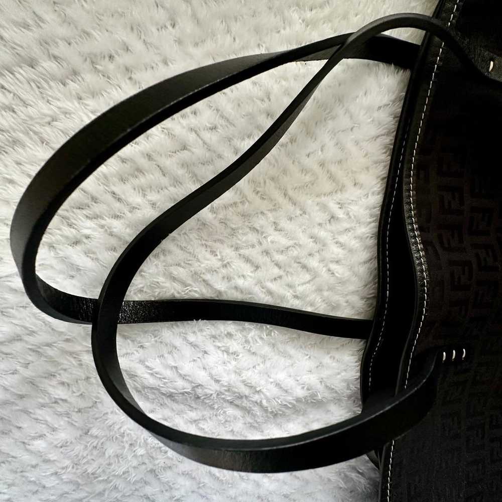 Fendi black tote canvas - image 3