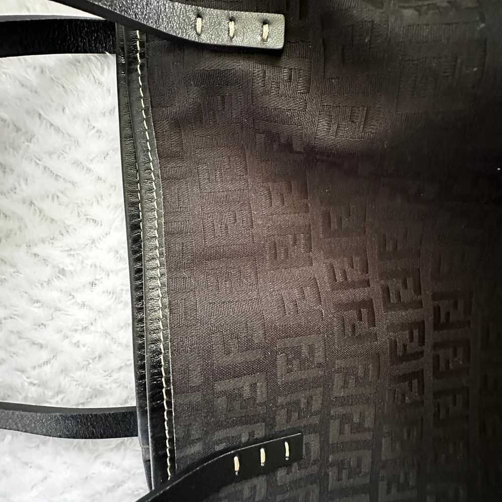 Fendi black tote canvas - image 5