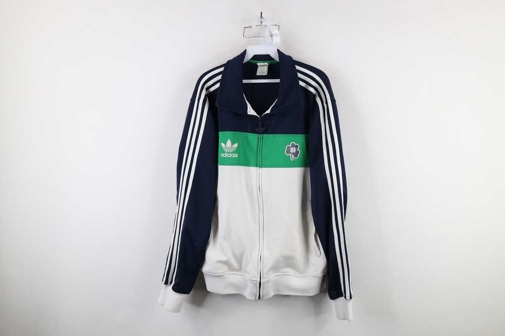 Adidas × Vintage Retro Adidas Striped Notre Dame … - image 1