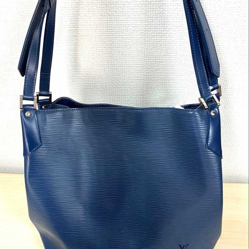 LOUIS VUITTON Epi Mandara Shoulder Bag Blue - image 1