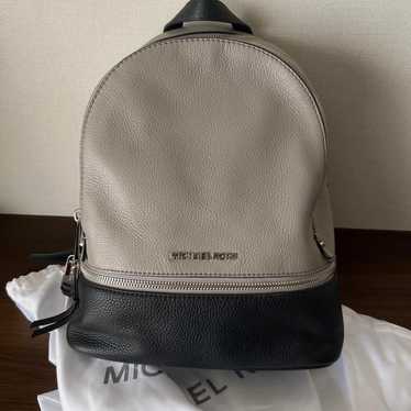 MICHAEL KORS Backpack Gray/Black Leather - image 1