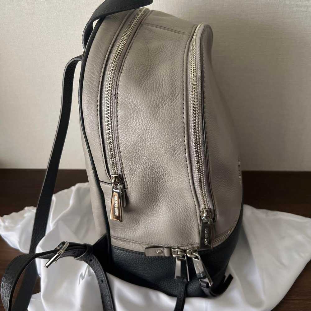 MICHAEL KORS Backpack Gray/Black Leather - image 2