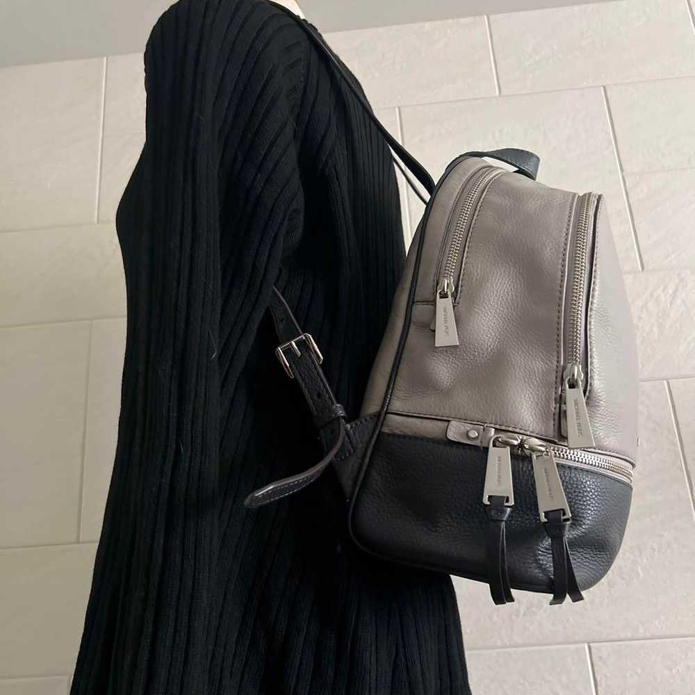 MICHAEL KORS Backpack Gray/Black Leather - image 8