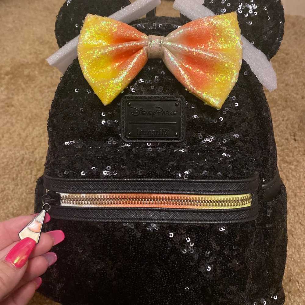 RARE HTF DP Mini Backpack & Minnie Ears NWOT - image 2