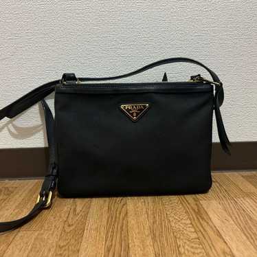 Prada 1BH050 Jacquard Shoulder Bag