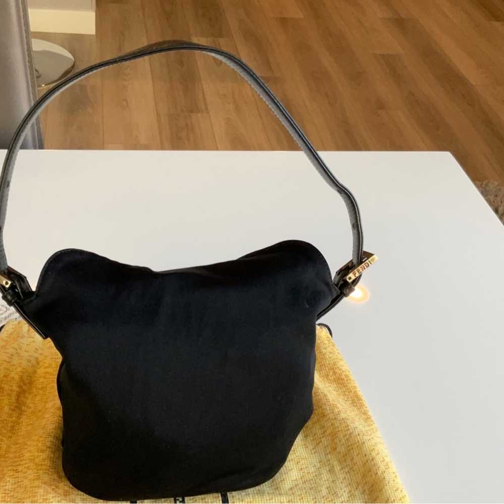 Authentic Fendi Black Mini Bucket Bag - image 3