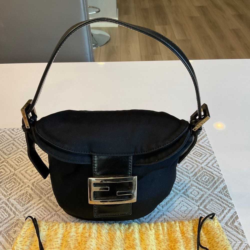 Authentic Fendi Black Mini Bucket Bag - image 4