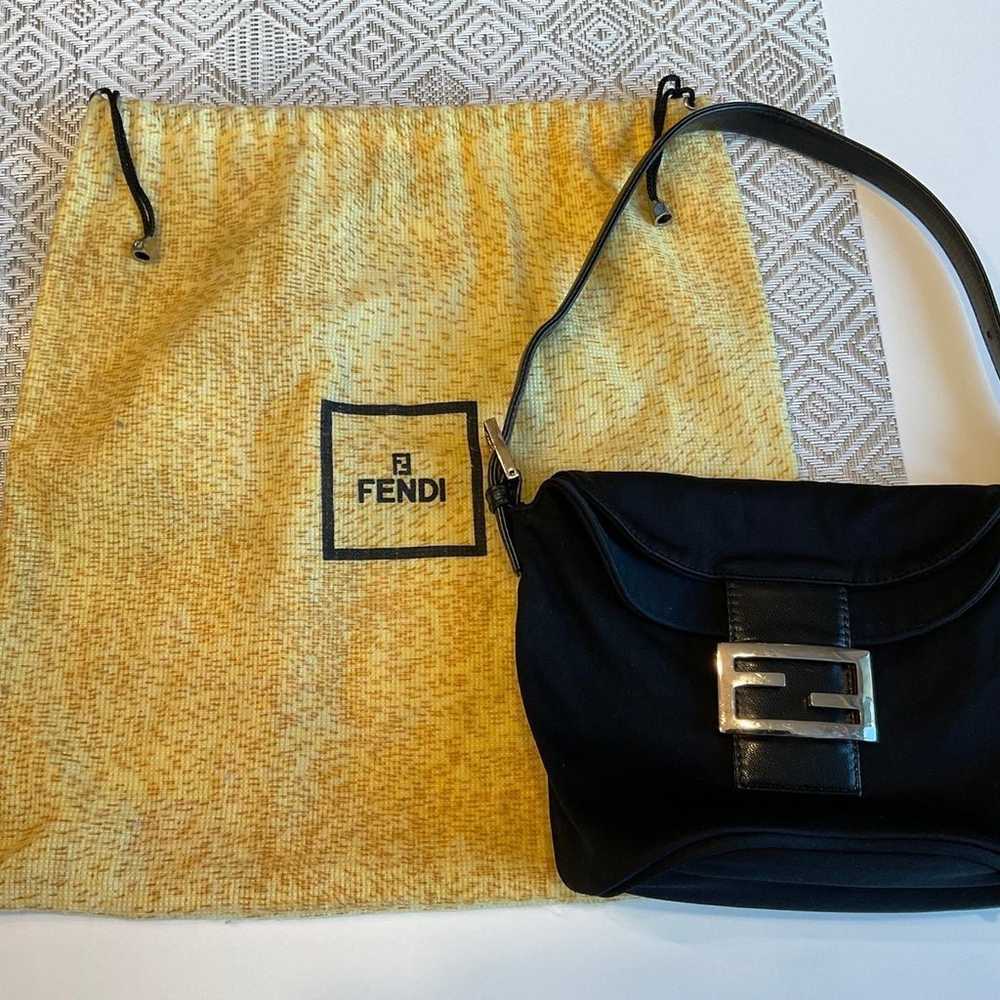 Authentic Fendi Black Mini Bucket Bag - image 7