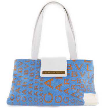 Bvlgari Logo Mania Handbag Blue / Orange