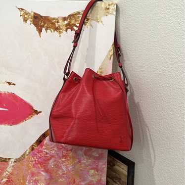 Louis Vuitton red epi noe