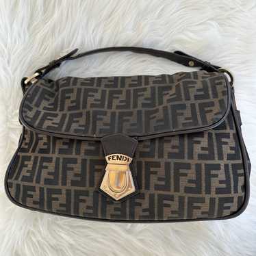 Fendi Fly Convertible Shoulder Bag Zucca Canvas - image 1