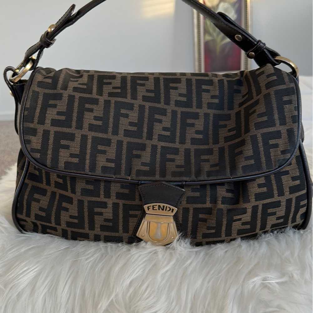 Fendi Fly Convertible Shoulder Bag Zucca Canvas - image 2