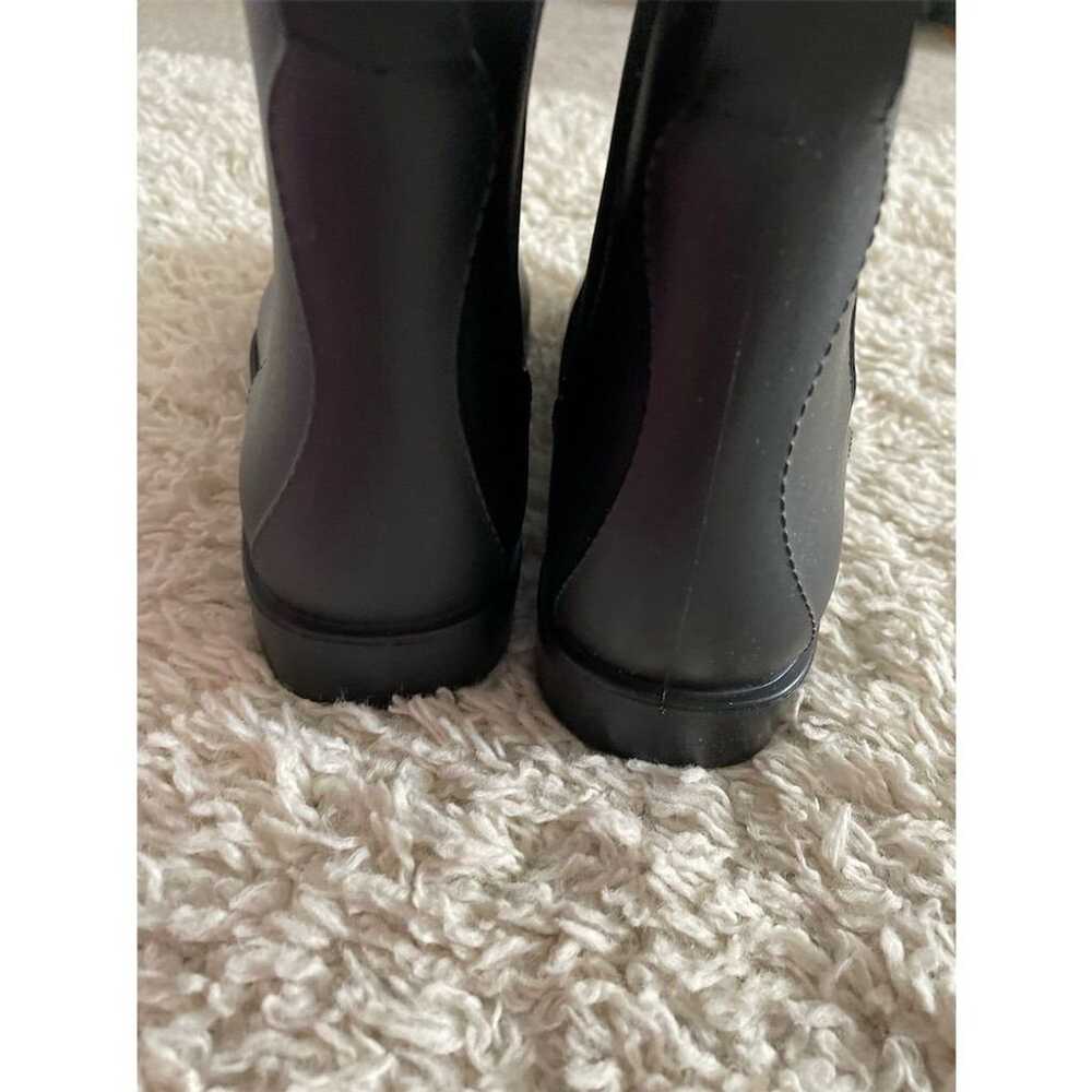 Women's Black Chelsea Ankle Rain Boots Waterproof - image 7