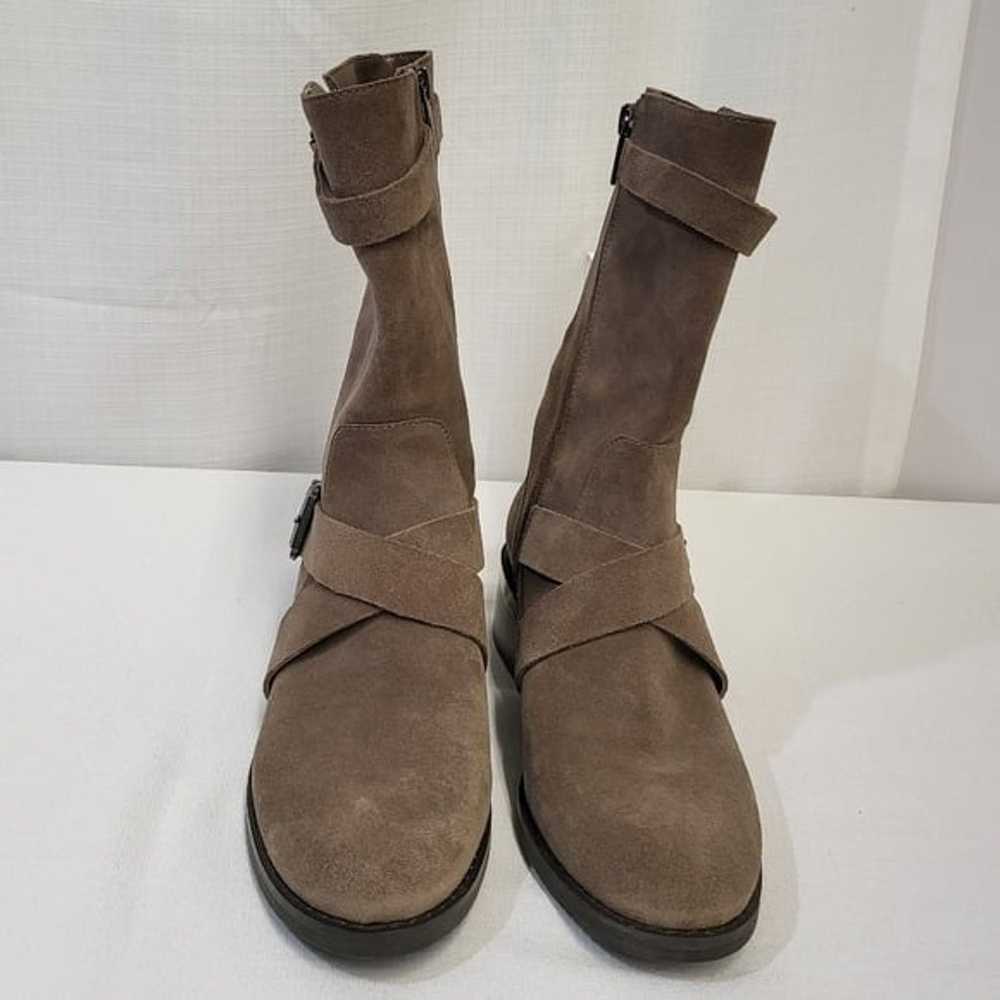 Vince Camuto Boots Leather Upper Suede Moto Walle… - image 4