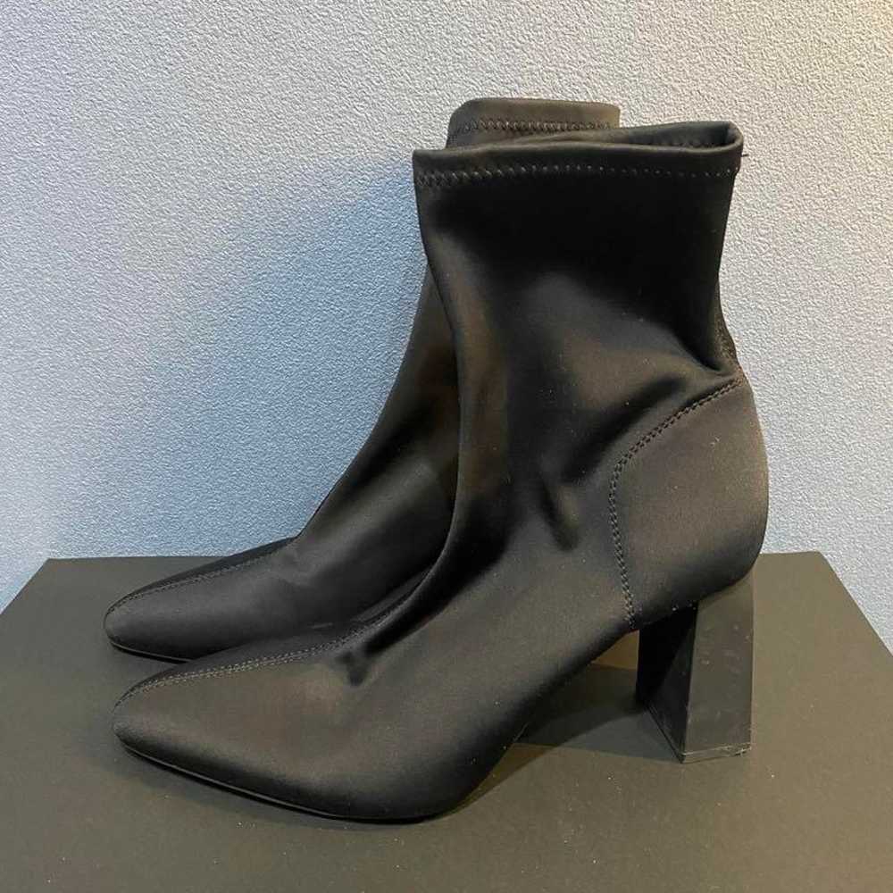 ZARA Boots Neoprene Heeled Ankle Boots - image 2