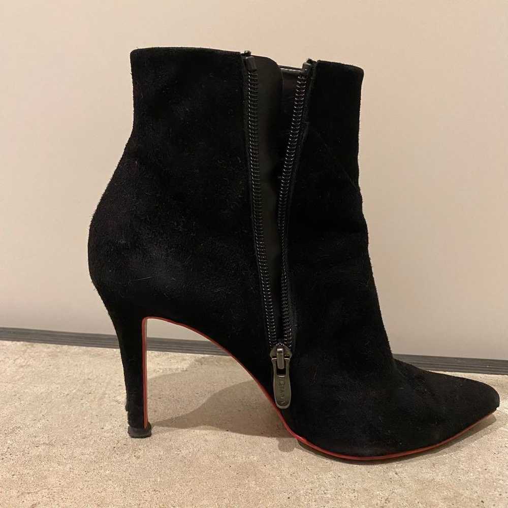 DIANA black suede short boots, ankle boots - image 5