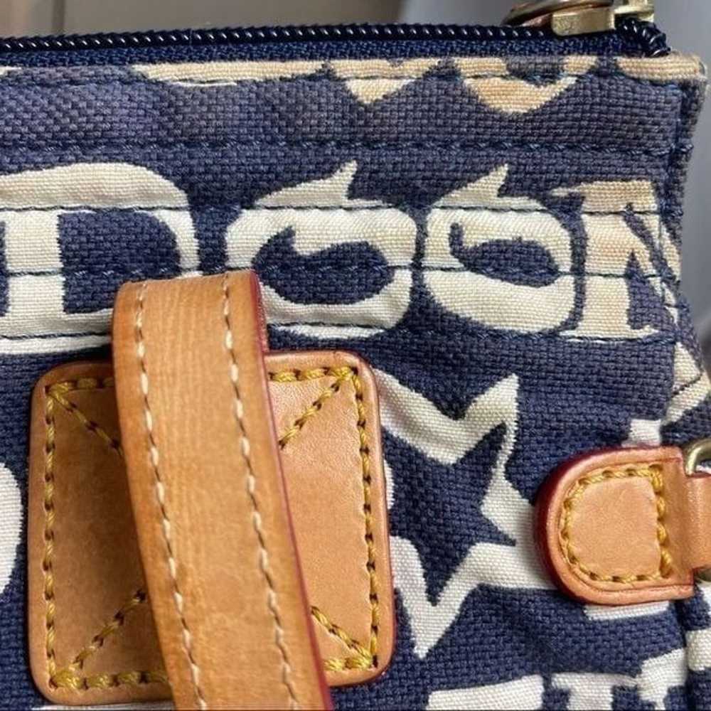 Authentic Vintage Dooney & Bourke logo Blue White… - image 2