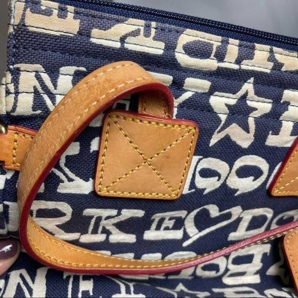 Authentic Vintage Dooney & Bourke logo Blue White… - image 4