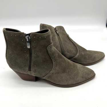 Marc Fisher Leather Western Detailed Ankle Boots … - image 1